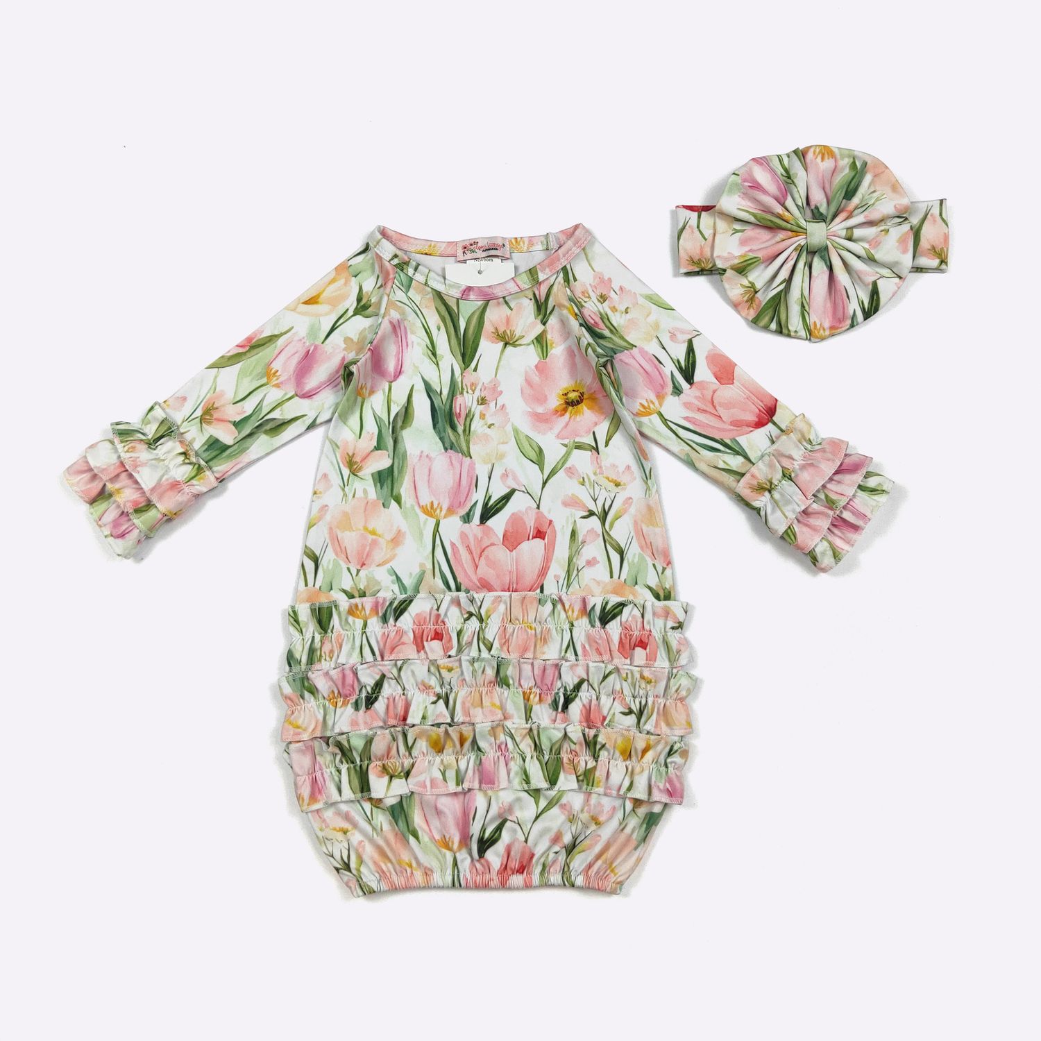 Tulip Garden Baby Gown