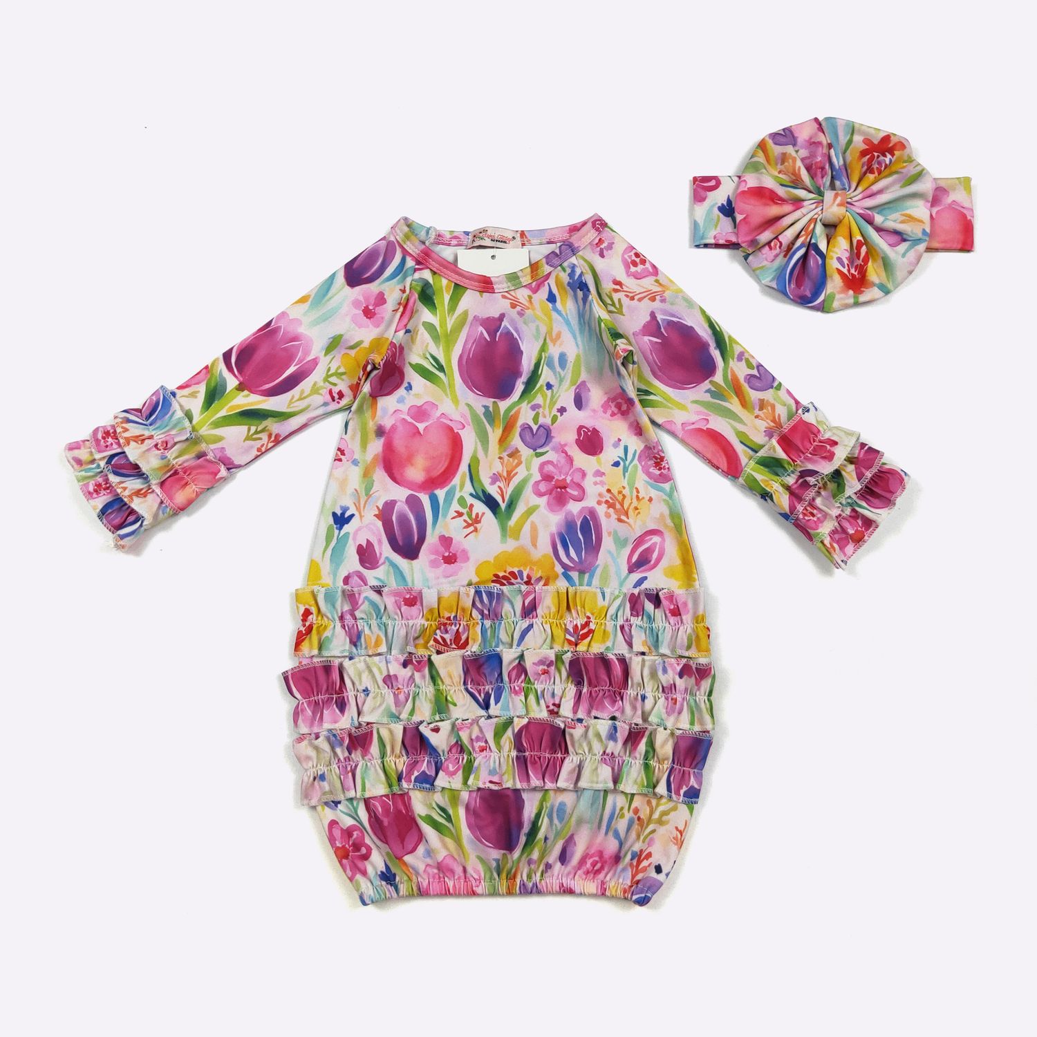 Dazzling Tulip Baby Gown