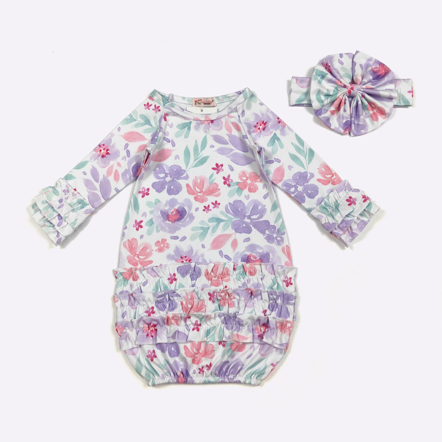 Vivid Violet Baby Gown