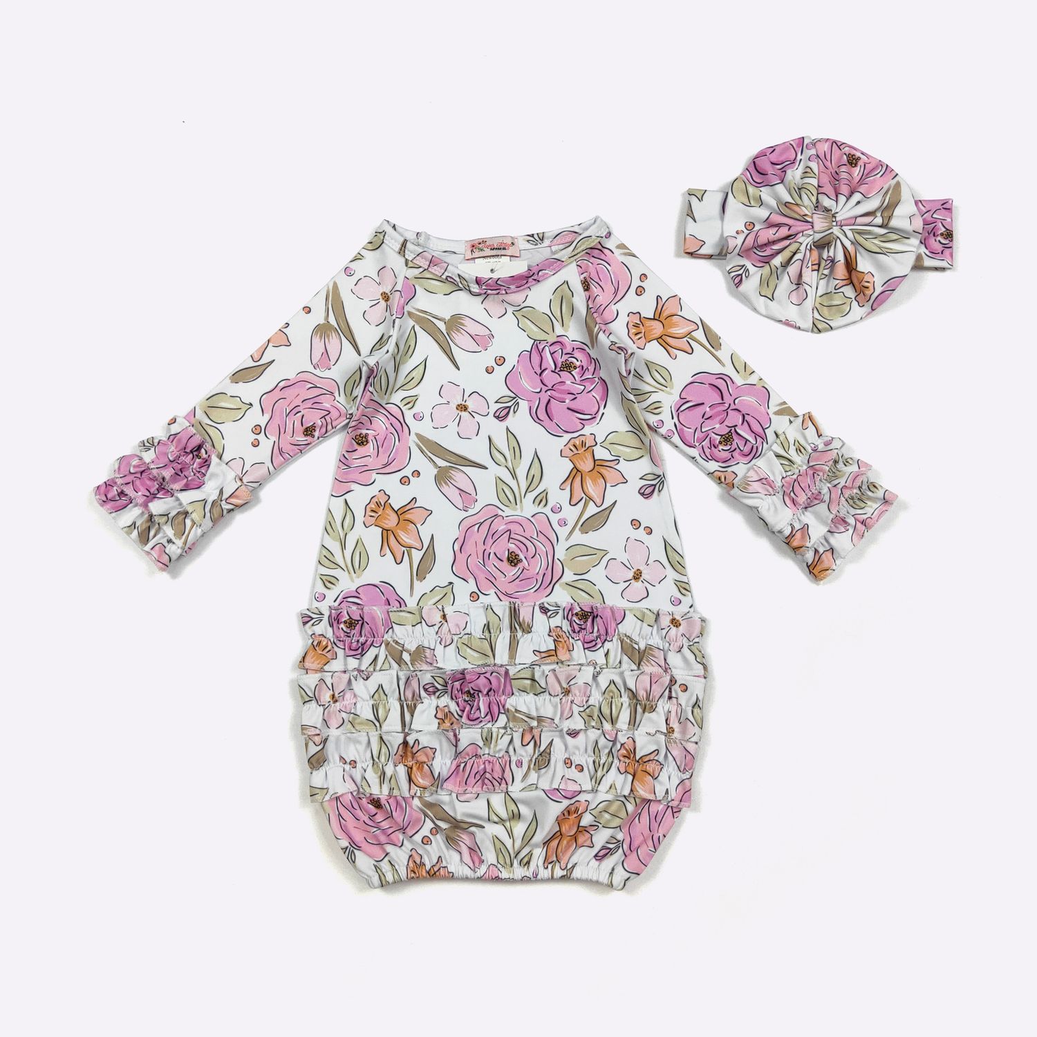 Daffodil Rose Baby Gown