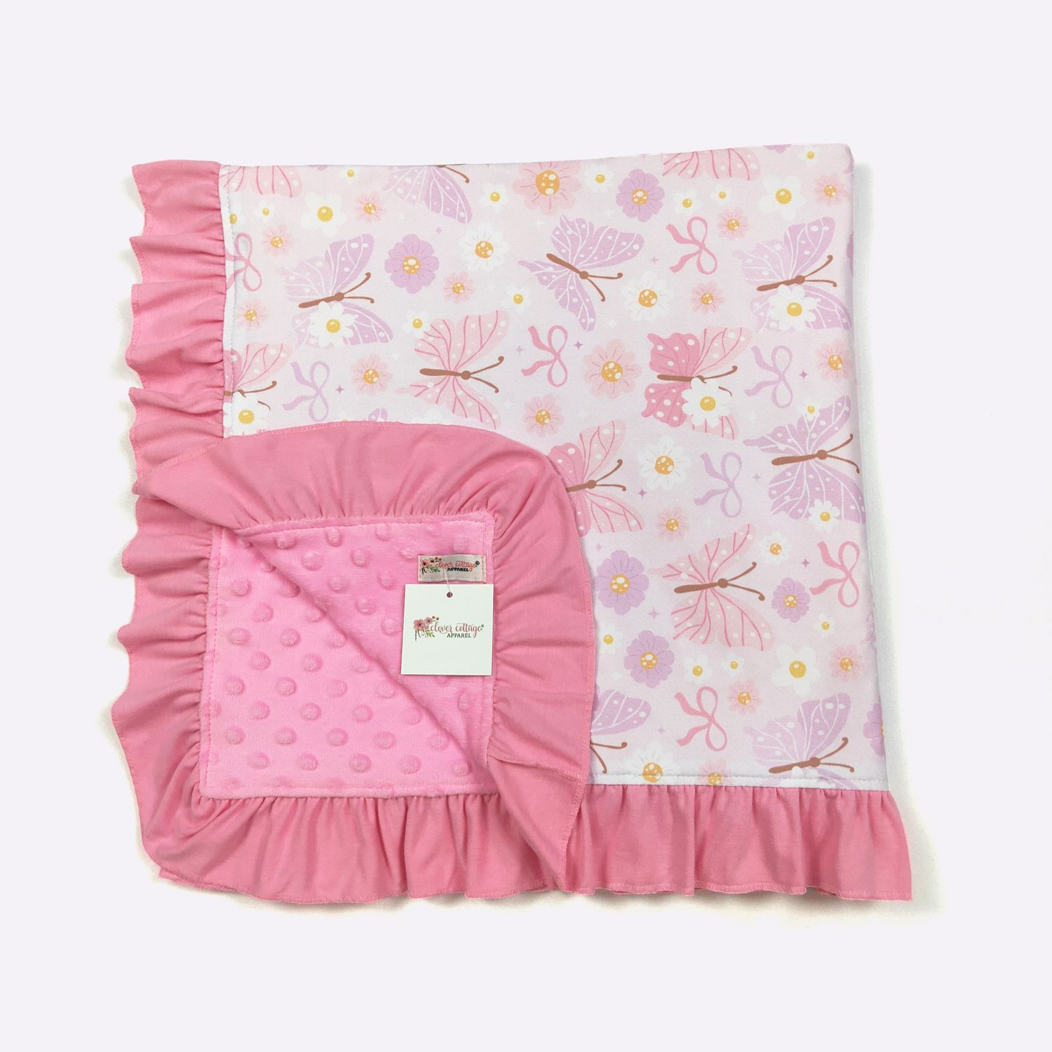 Bow Butterfly Daisy Blanket