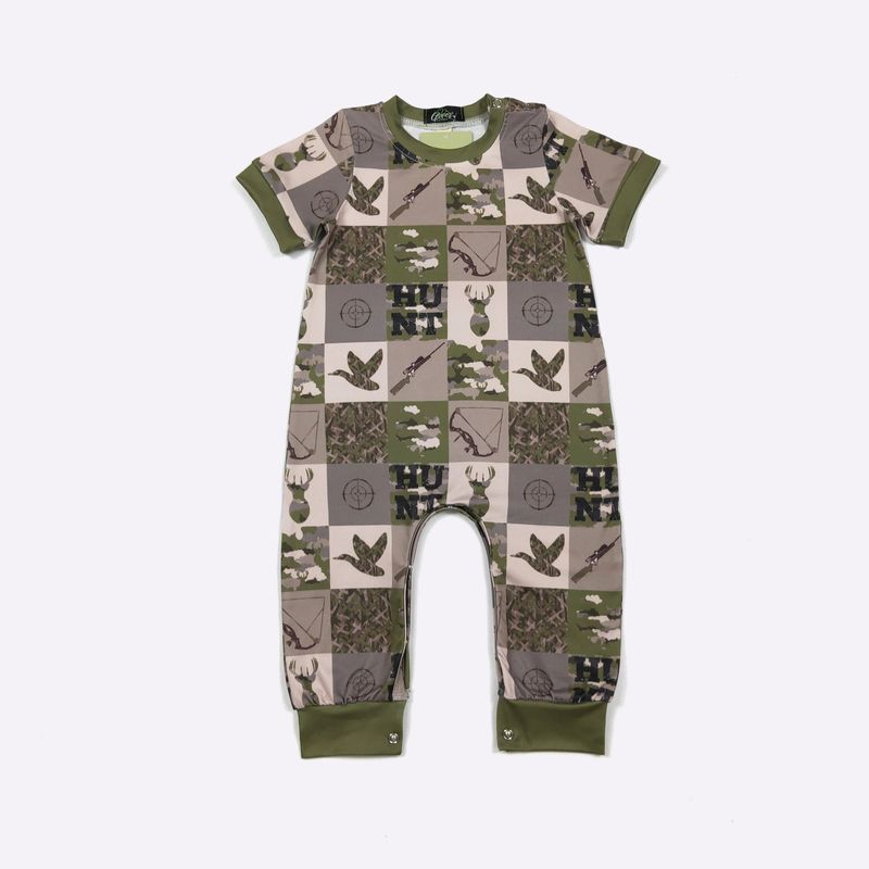 Hunt Patchwork Boy Romper