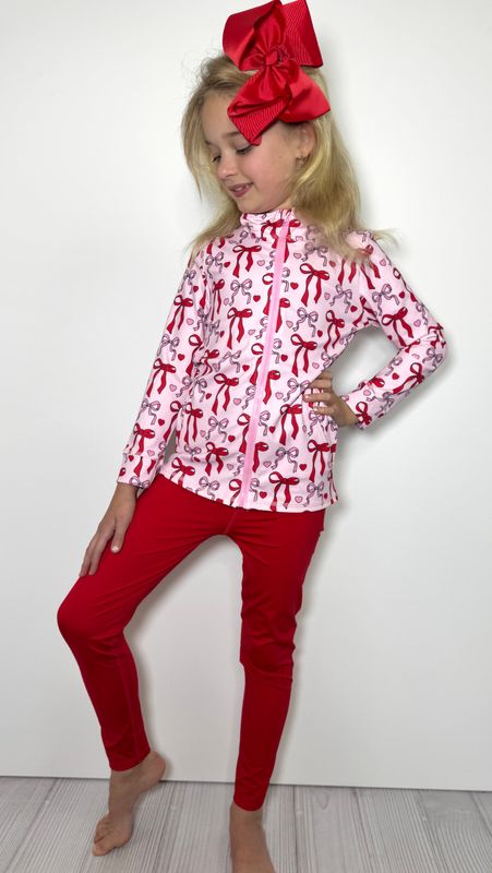 Love Knots Girls Athletic Set