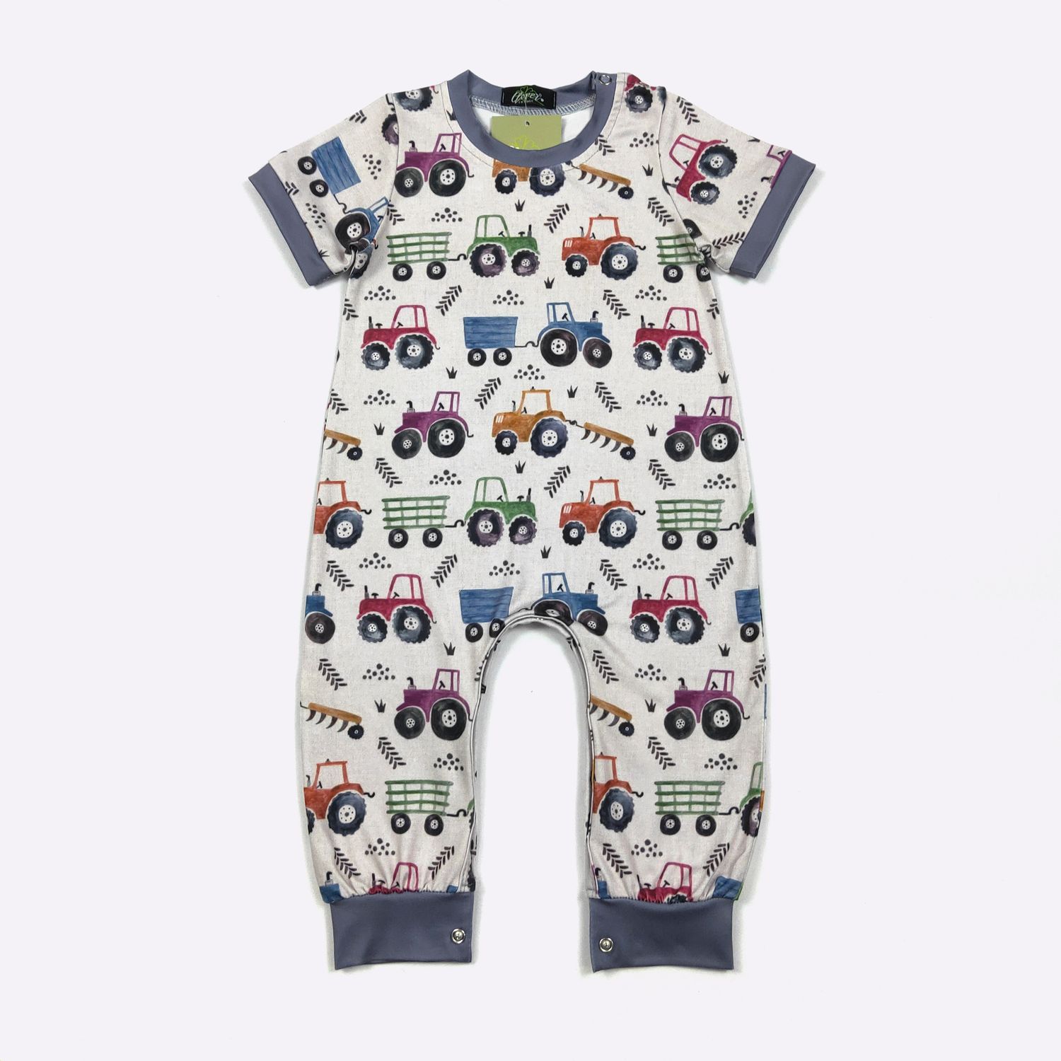 Tractor Pull Boy Romper