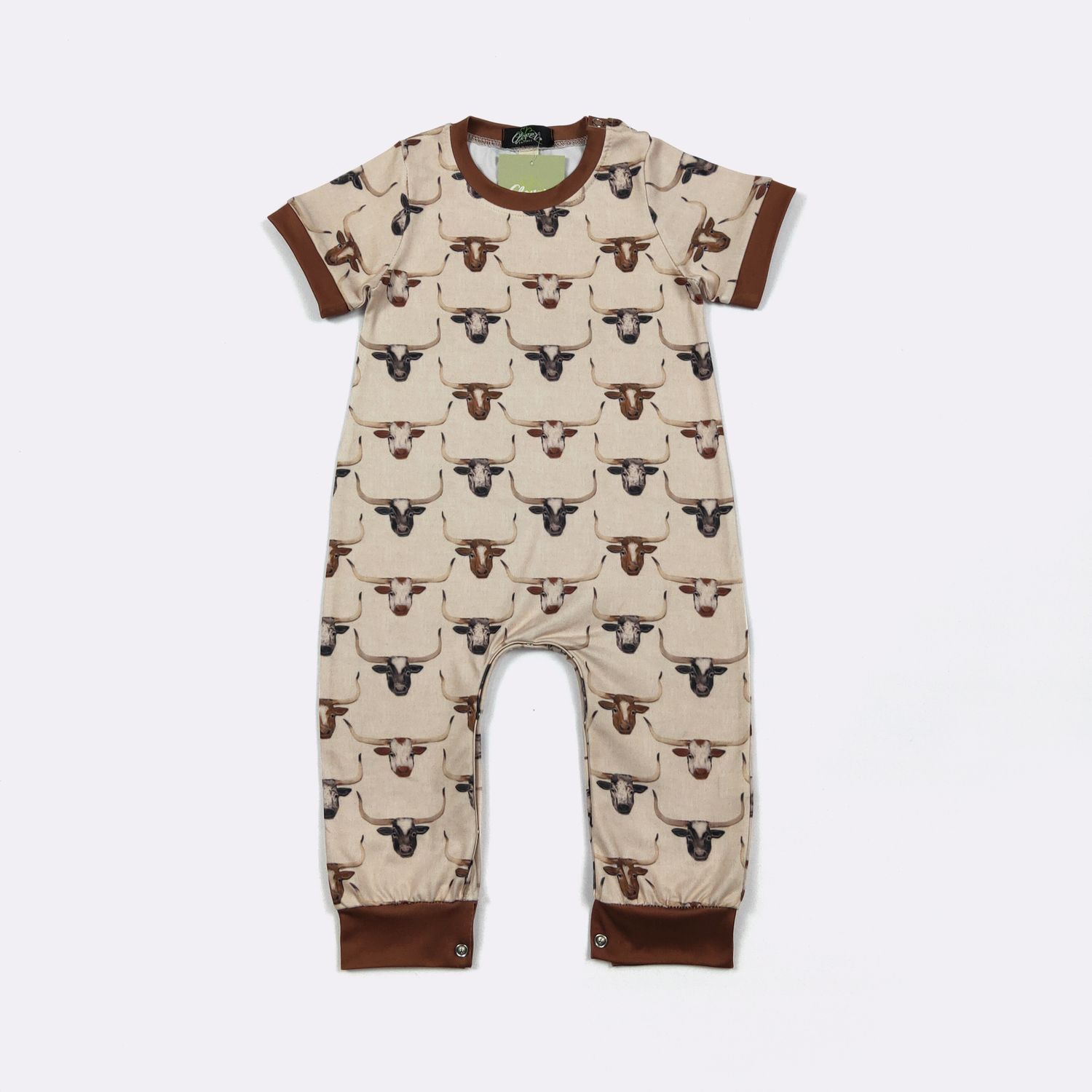 Longhorn Boy Romper