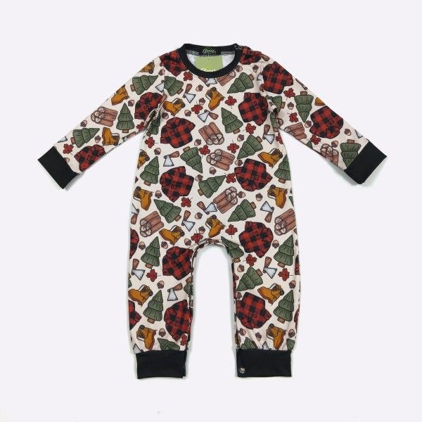 Lumberjack Boy Romper