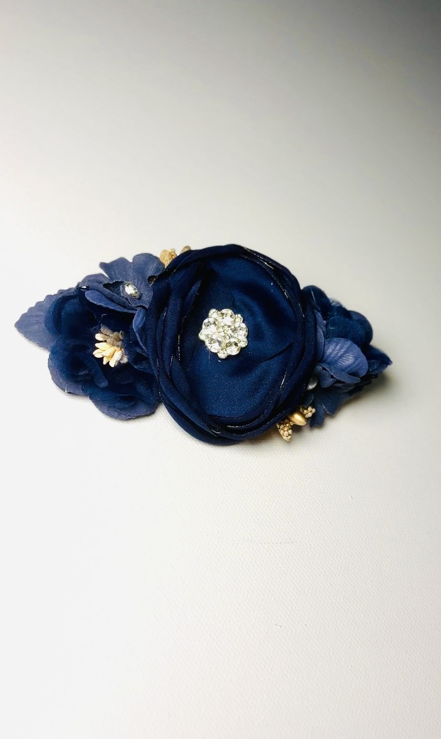 Navy Rosette Headband