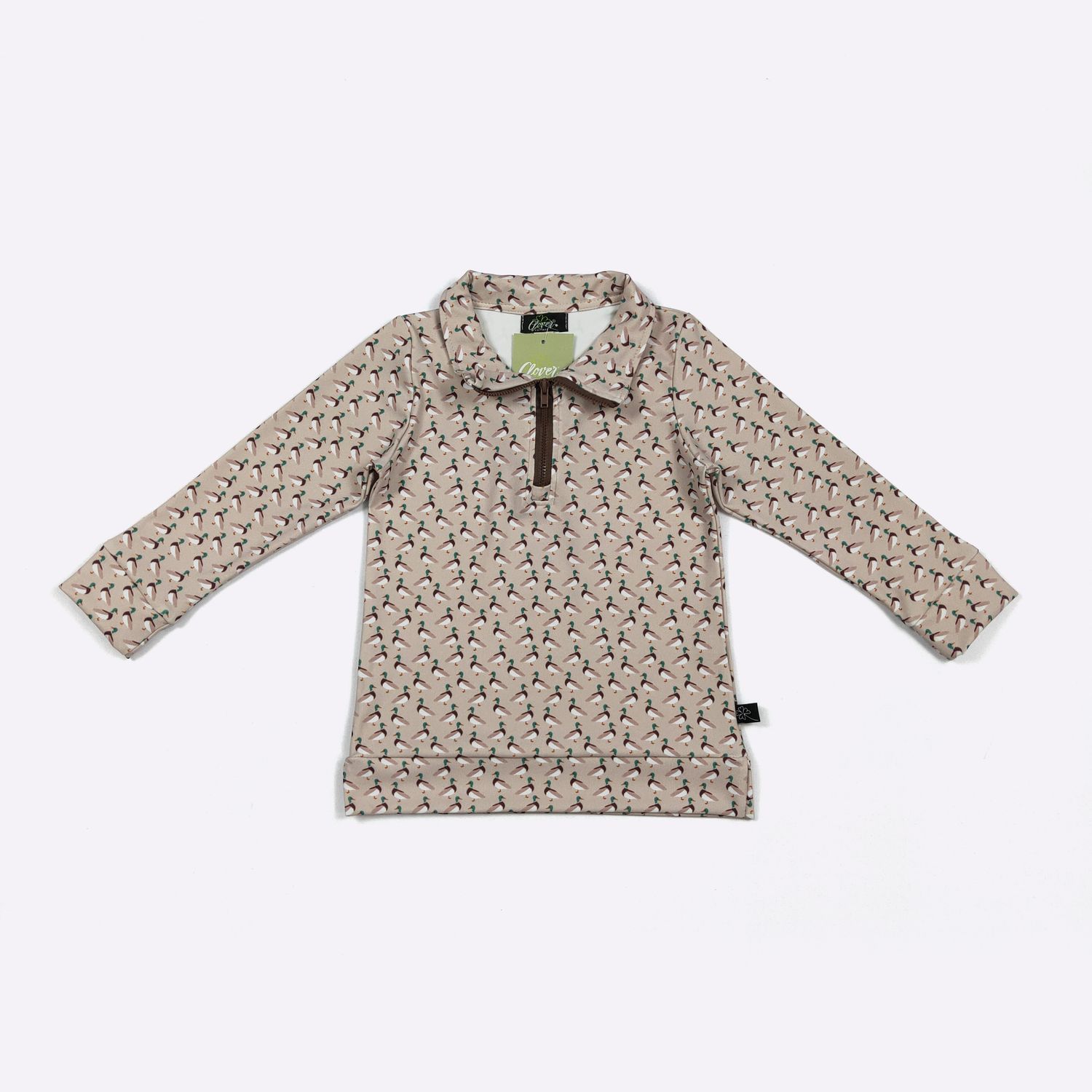 Khaki Mallard Boy Quarter Zip