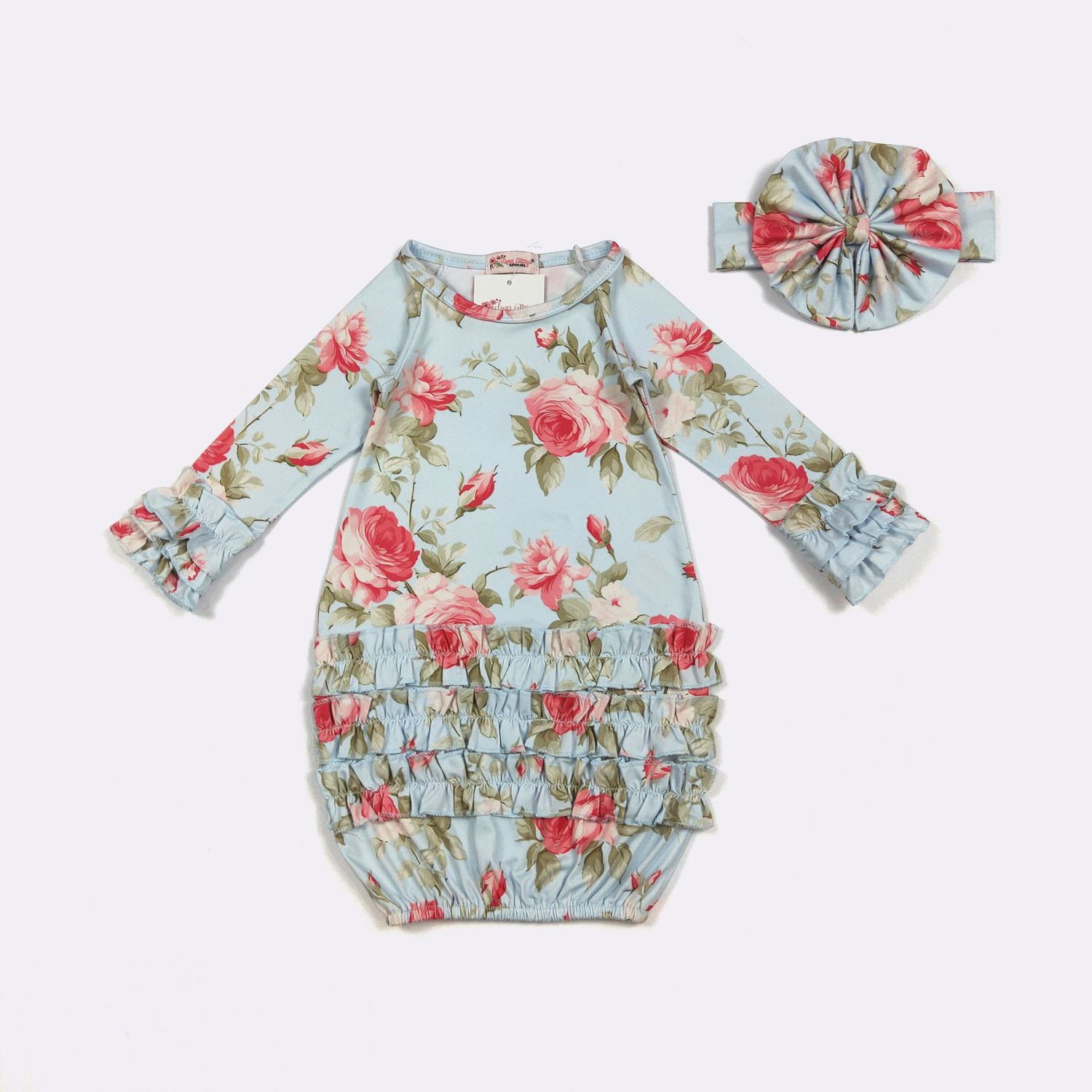 Aqua Rosy 2 Baby Gown