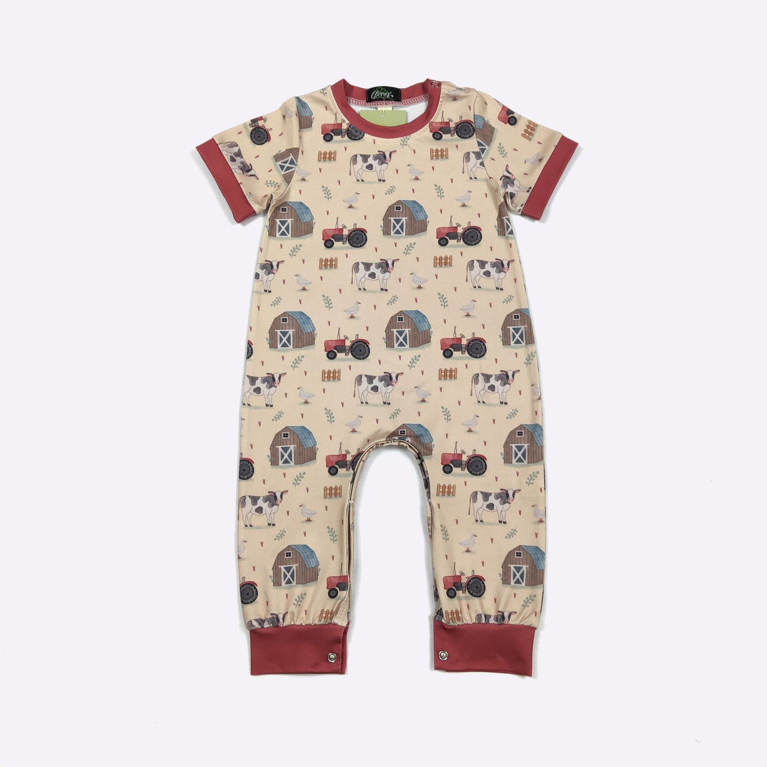 Rustic Farm Boy Romper