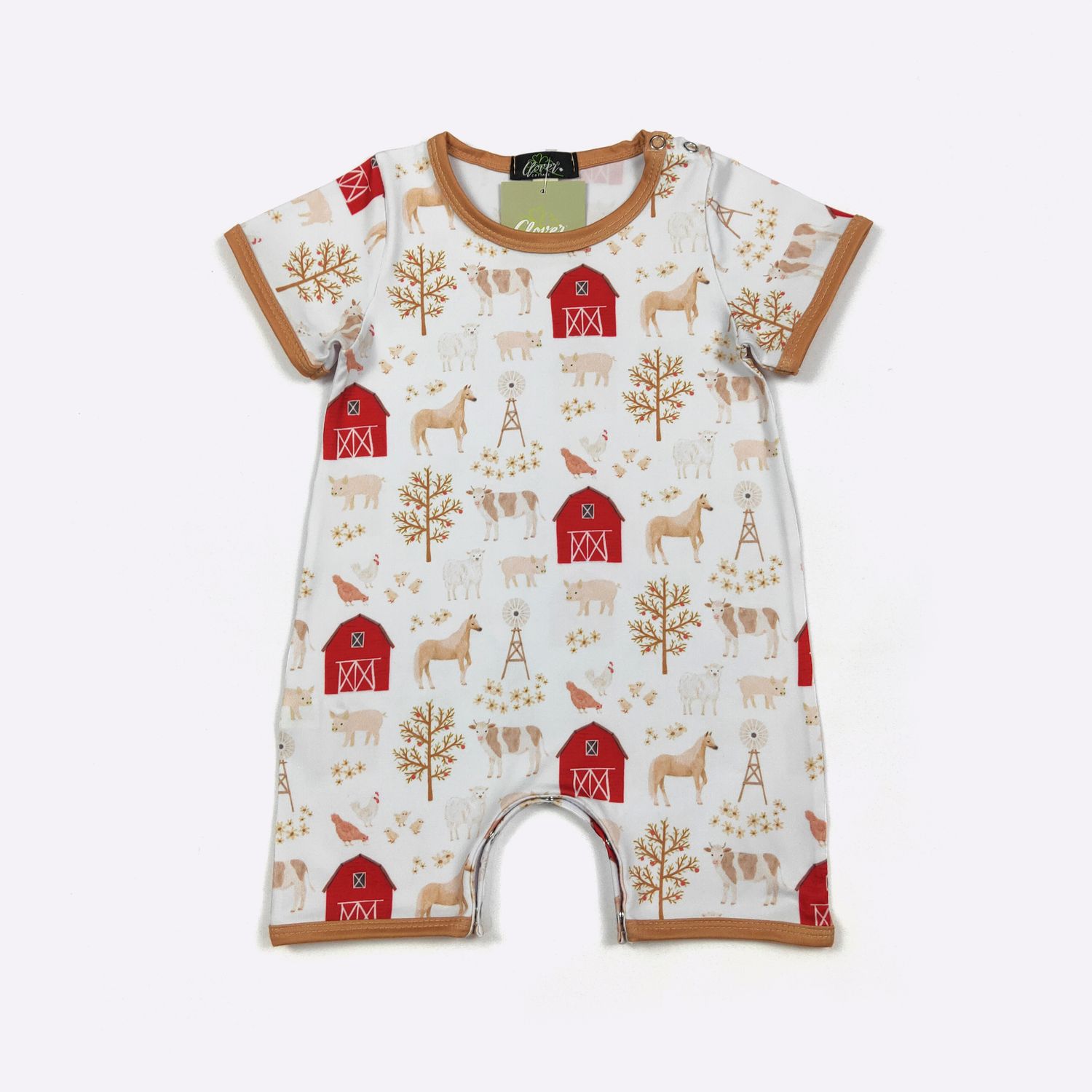 Apple Homestead Boy Romper