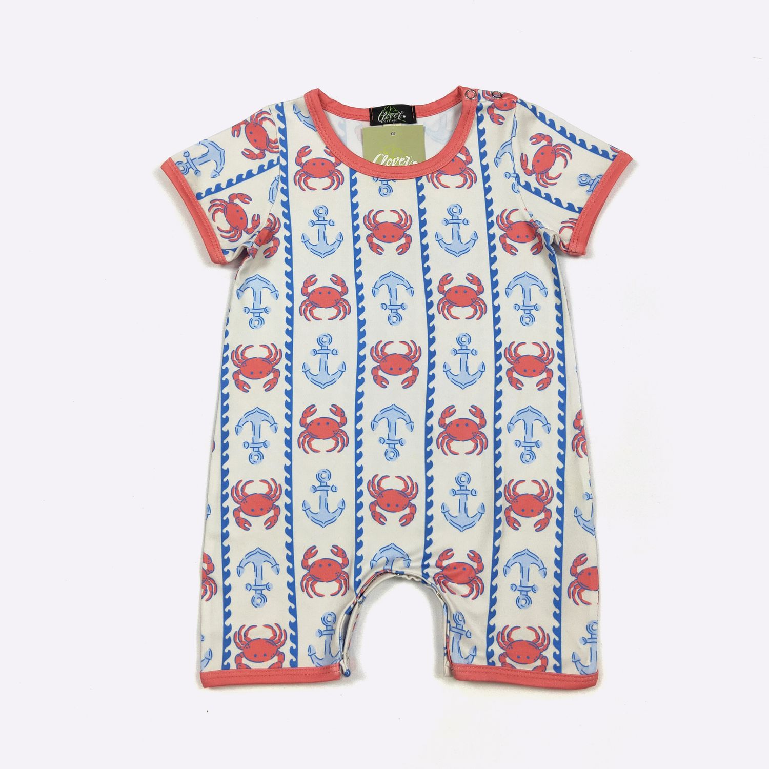 Crabby Anchor Boy Romper