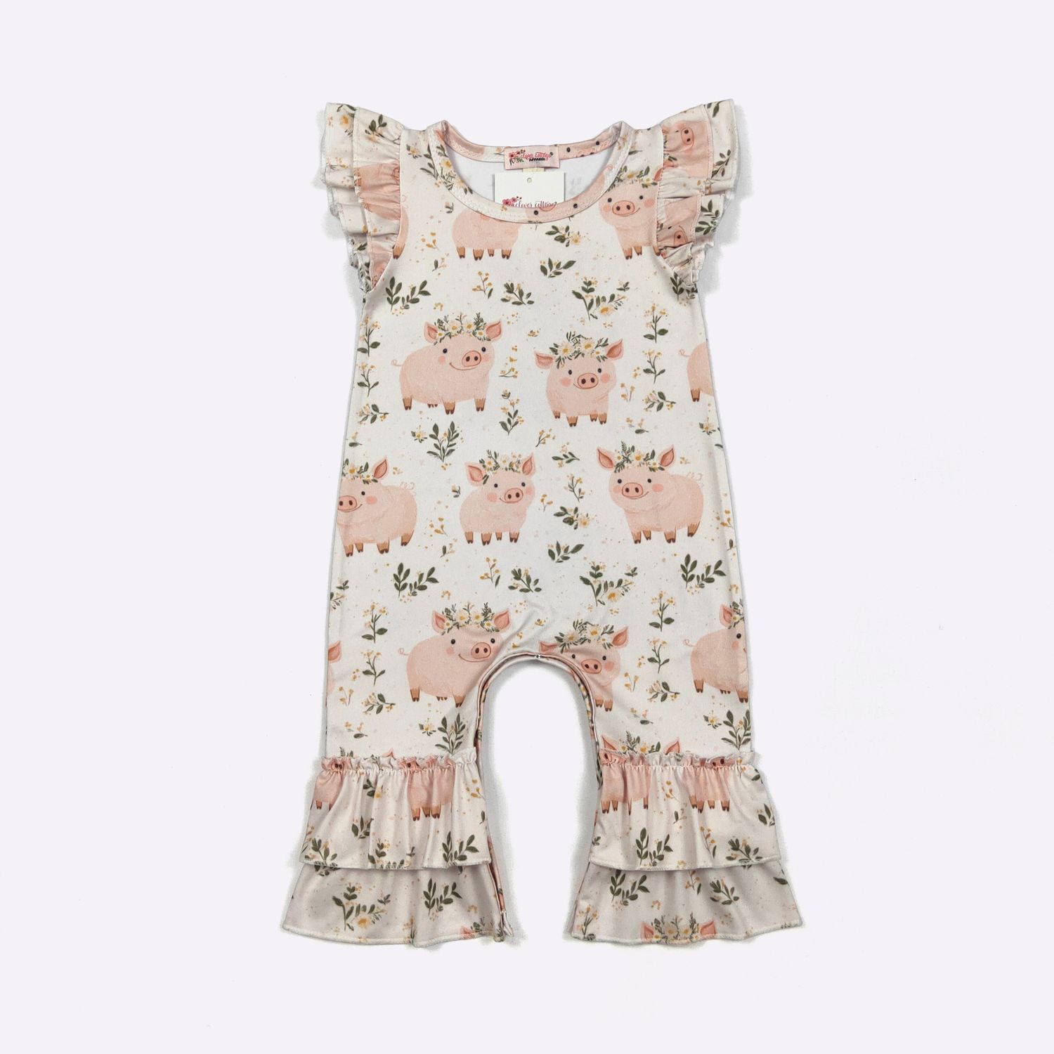 Piglet Petals Baby Romper