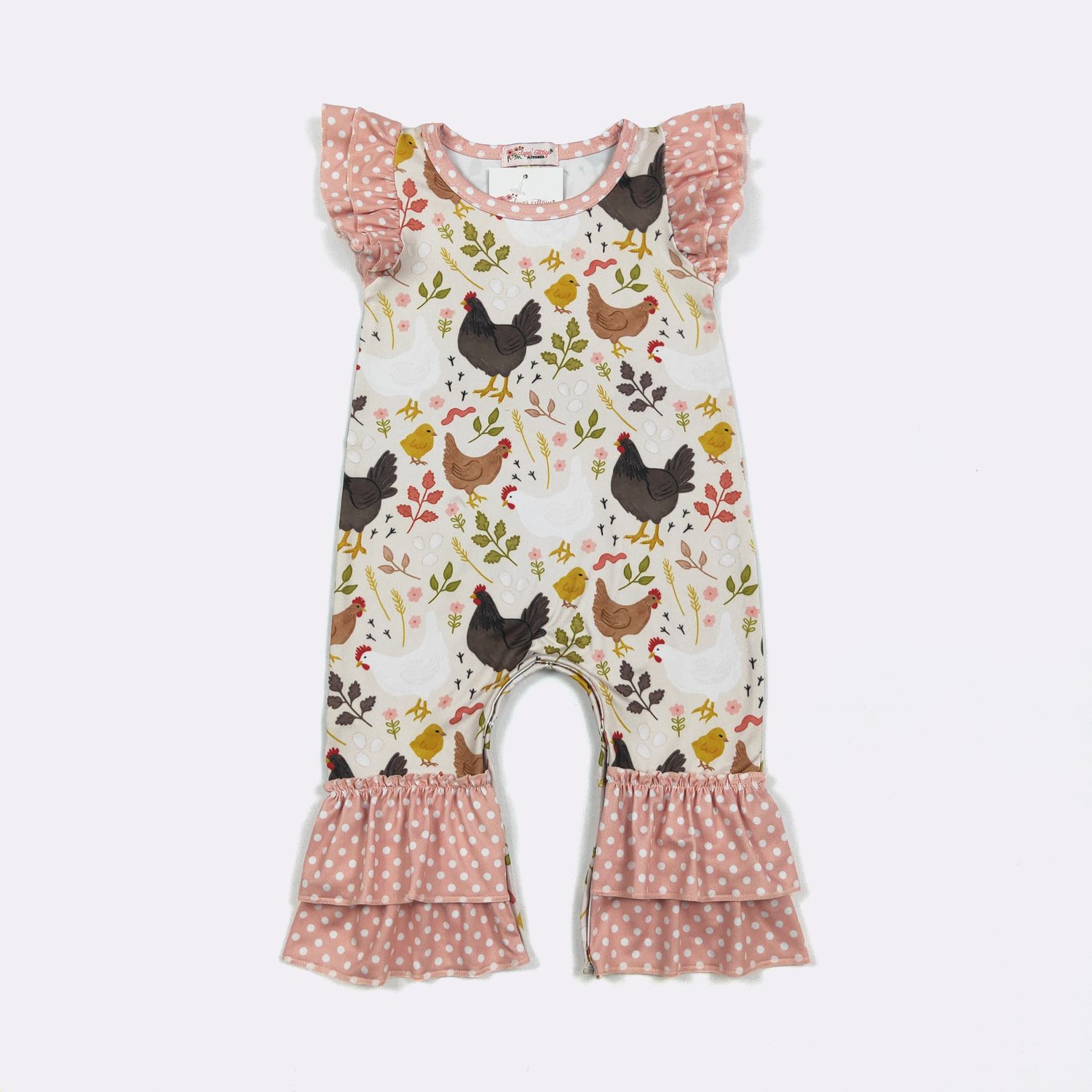 Chicken Chic Baby Romper