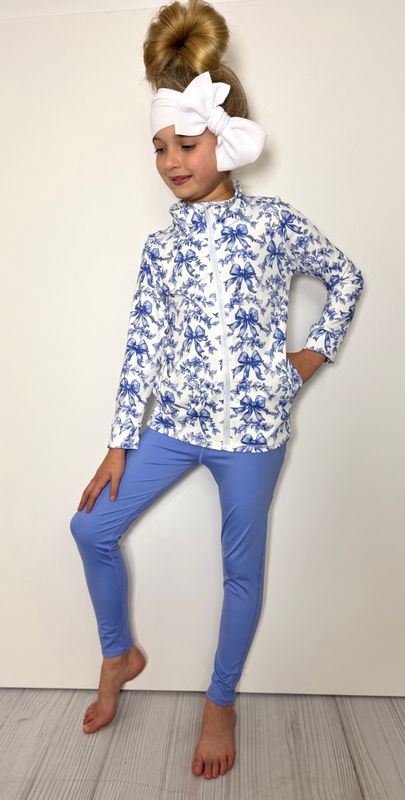 Azure Waverly Athletic Girls Set