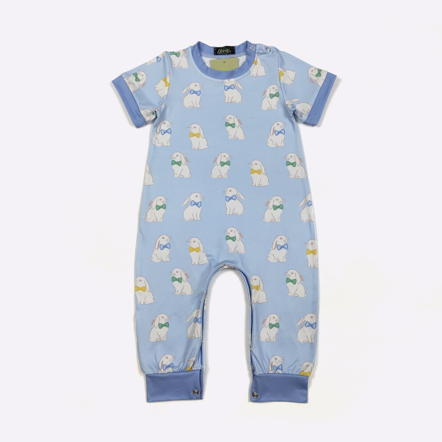 Bow Tie Bunnies Boy Romper