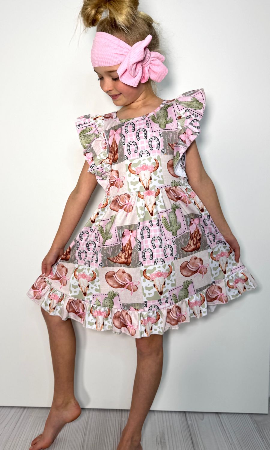Girly Rootin' Tootin' Girls Dress