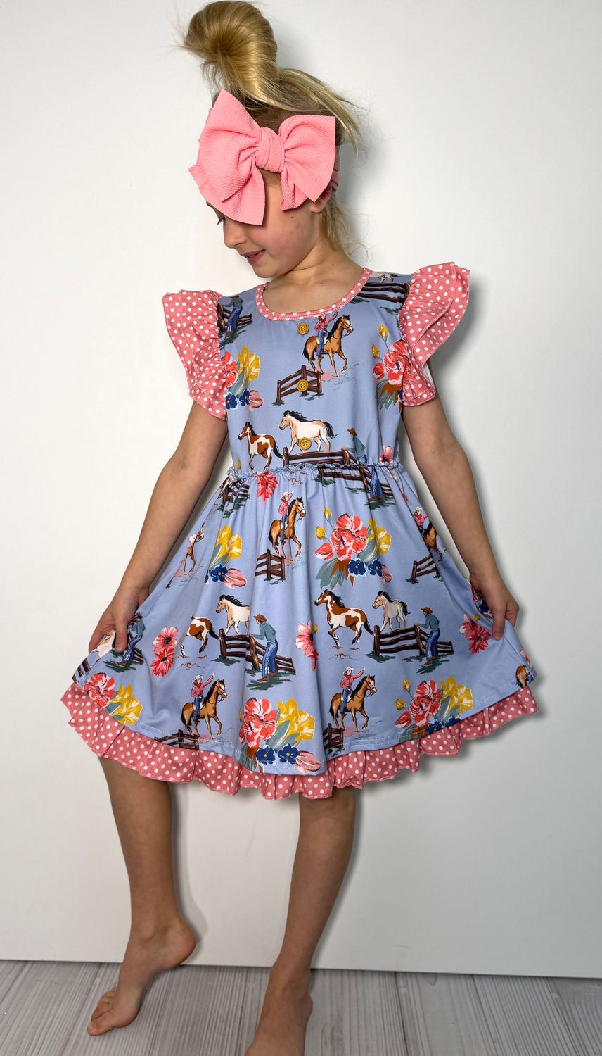 Calamity Jane Blues Girls Dress