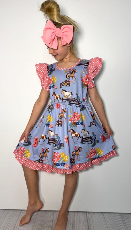 Calamity Jane Blues Girls Dress