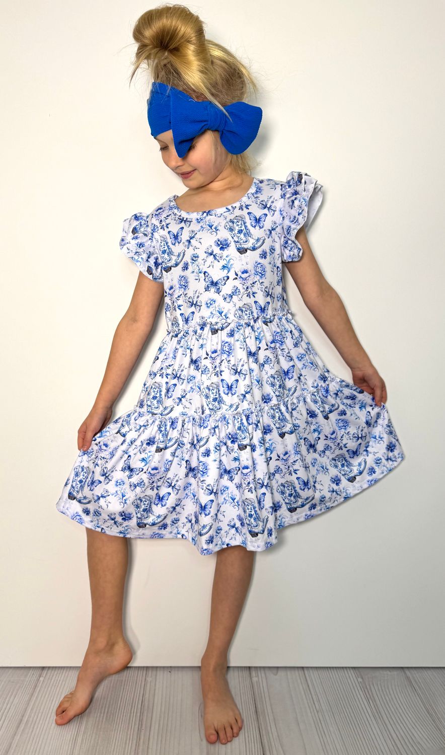 Boots &amp; Butterflies Girls Dress