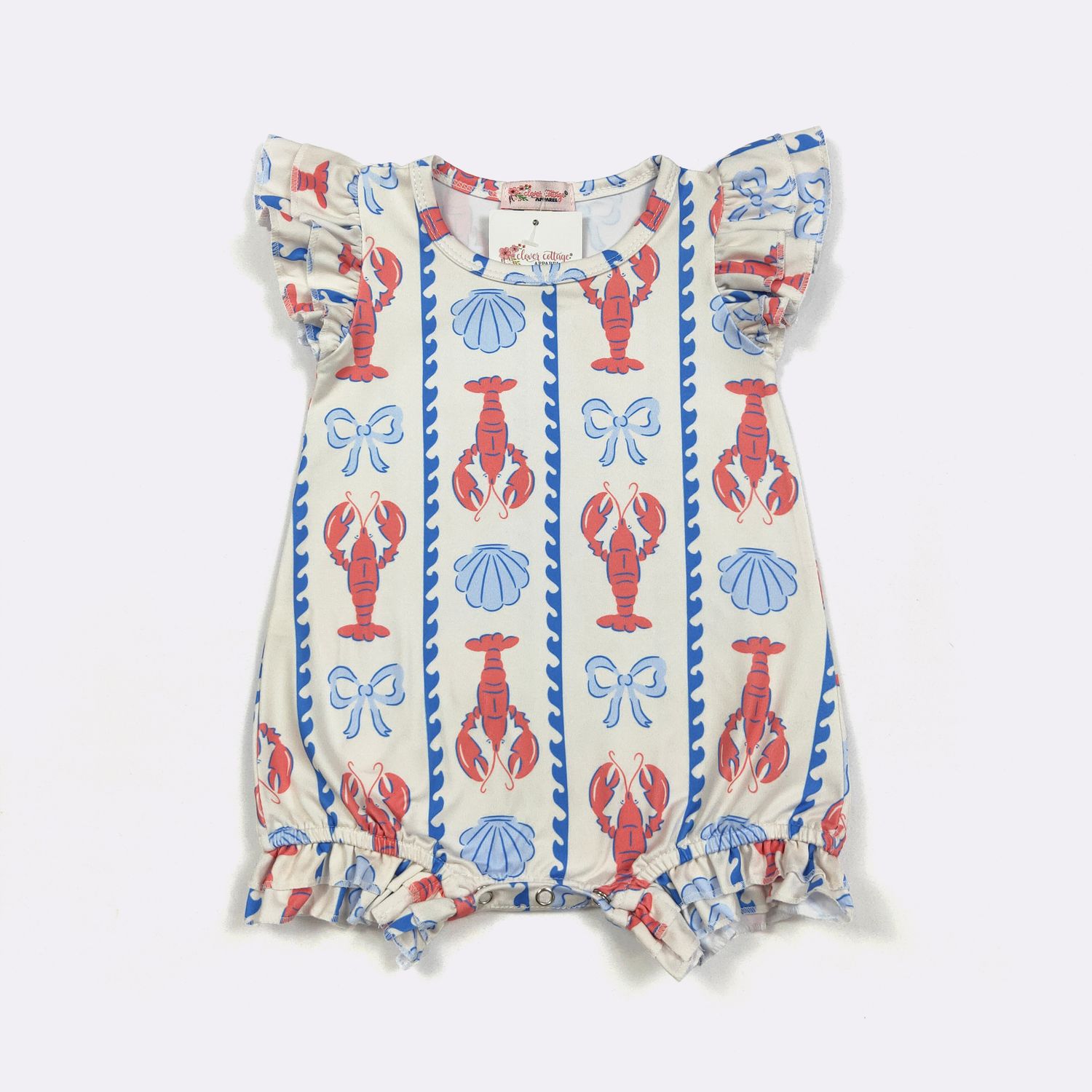 Lobster Coquette Baby Romper
