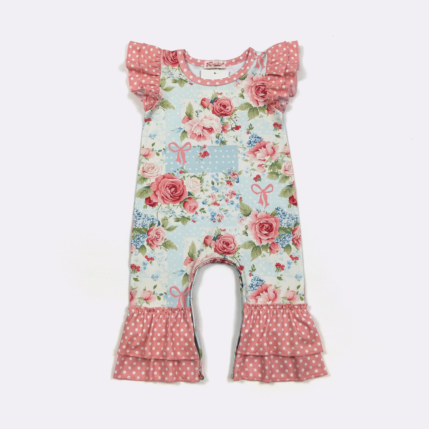 Rose Patch Baby Romper