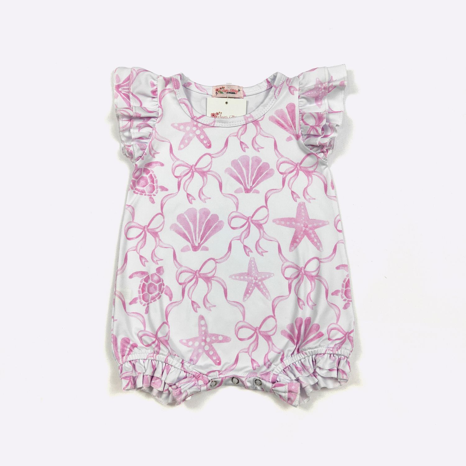 Pink Seashell Belle Baby Romper