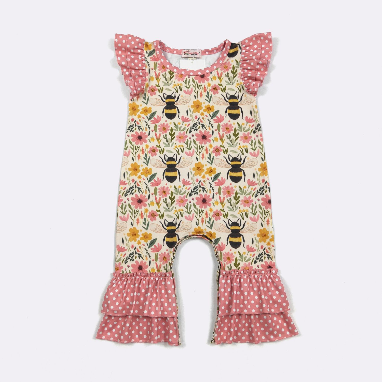Bee Blooms Baby Romper