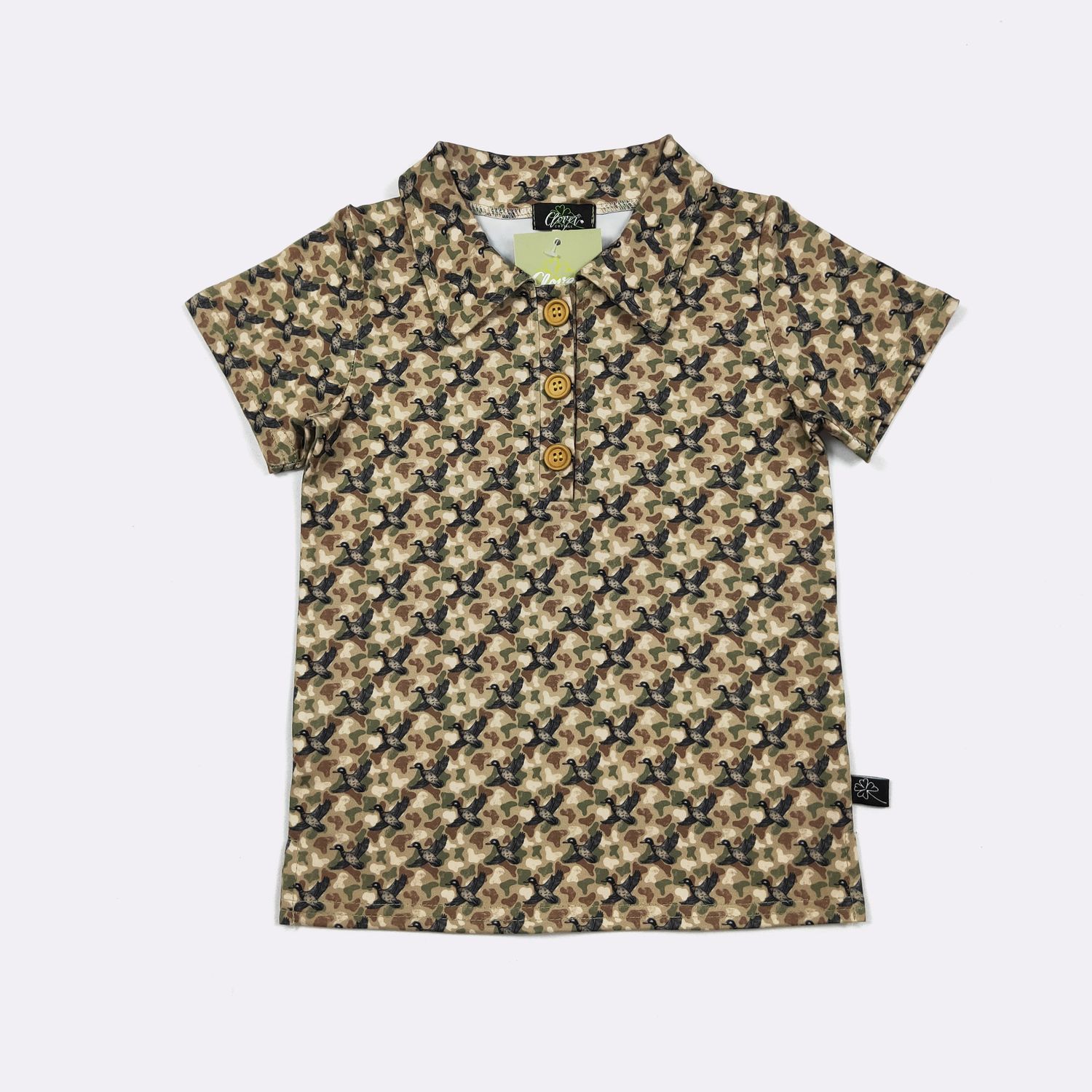 Camo Duck Boy Collar Shirt