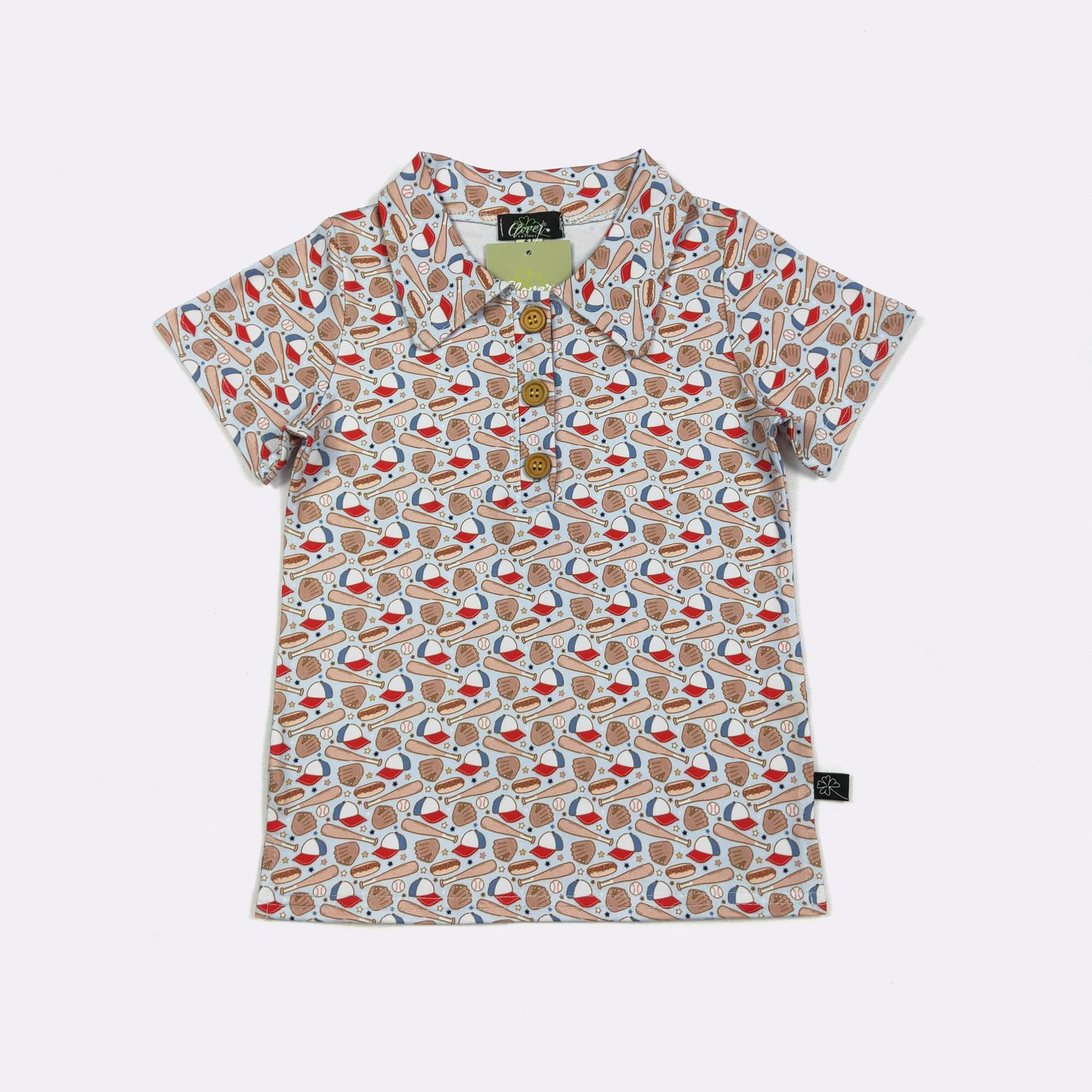 Play Ball Boy Collar Shirt