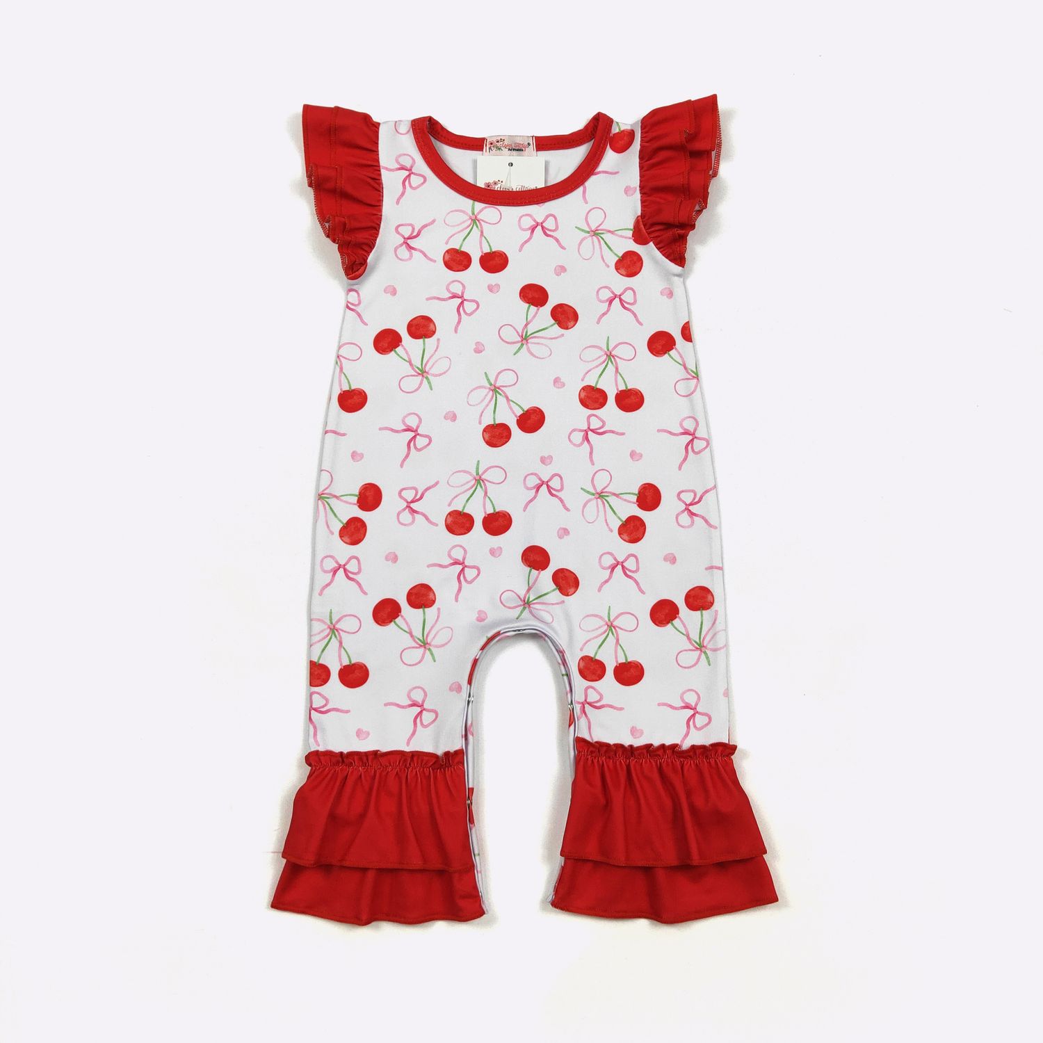 Coquette Cherries Baby Romper