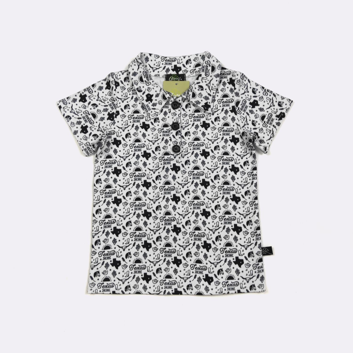 Texas Monochrome Boy Collar Shirt
