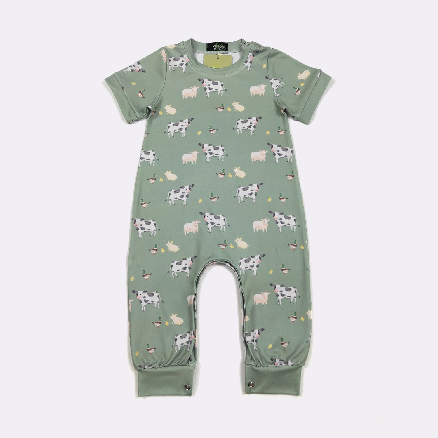 Moo Crew Boy Romper