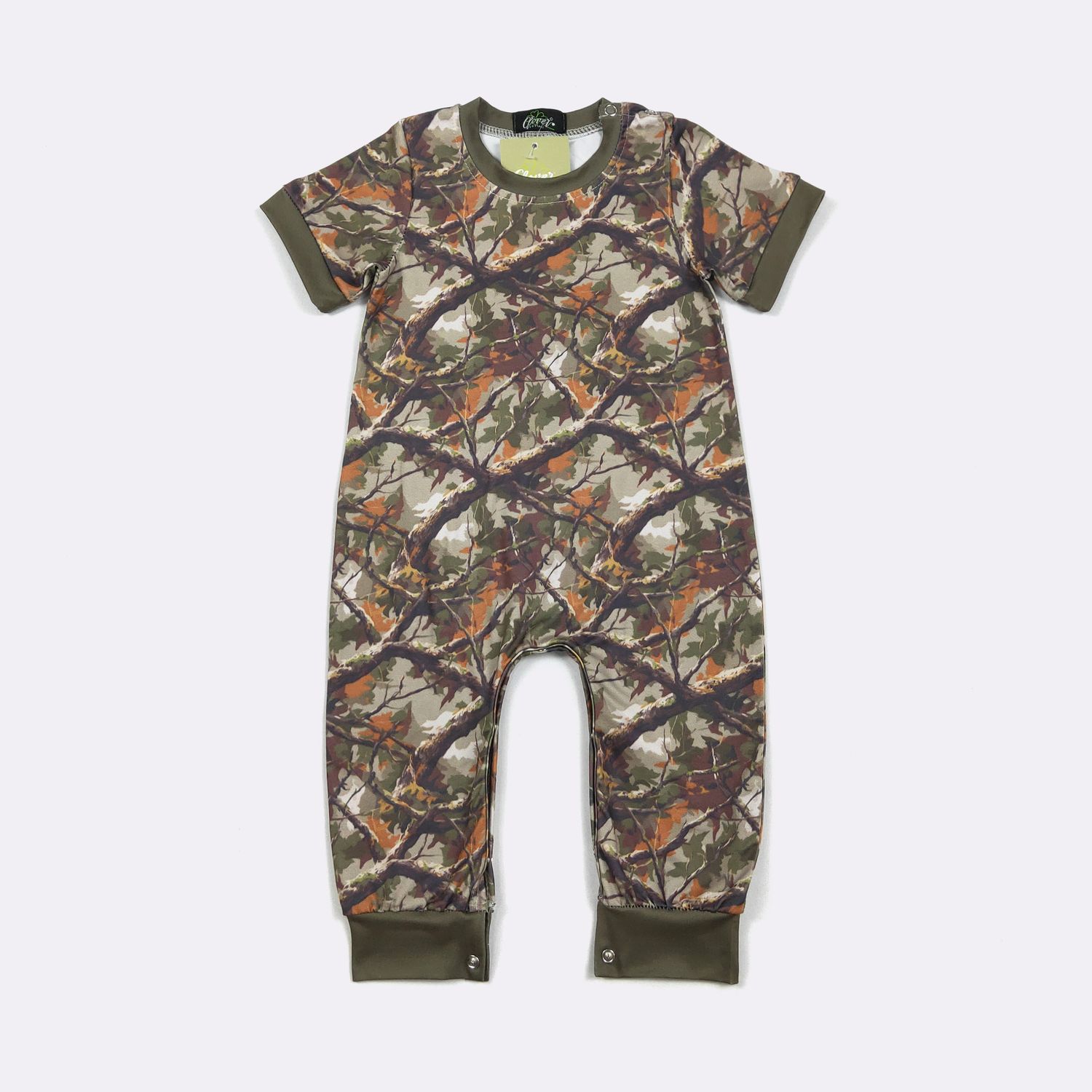 Tree Camo Boy Romper