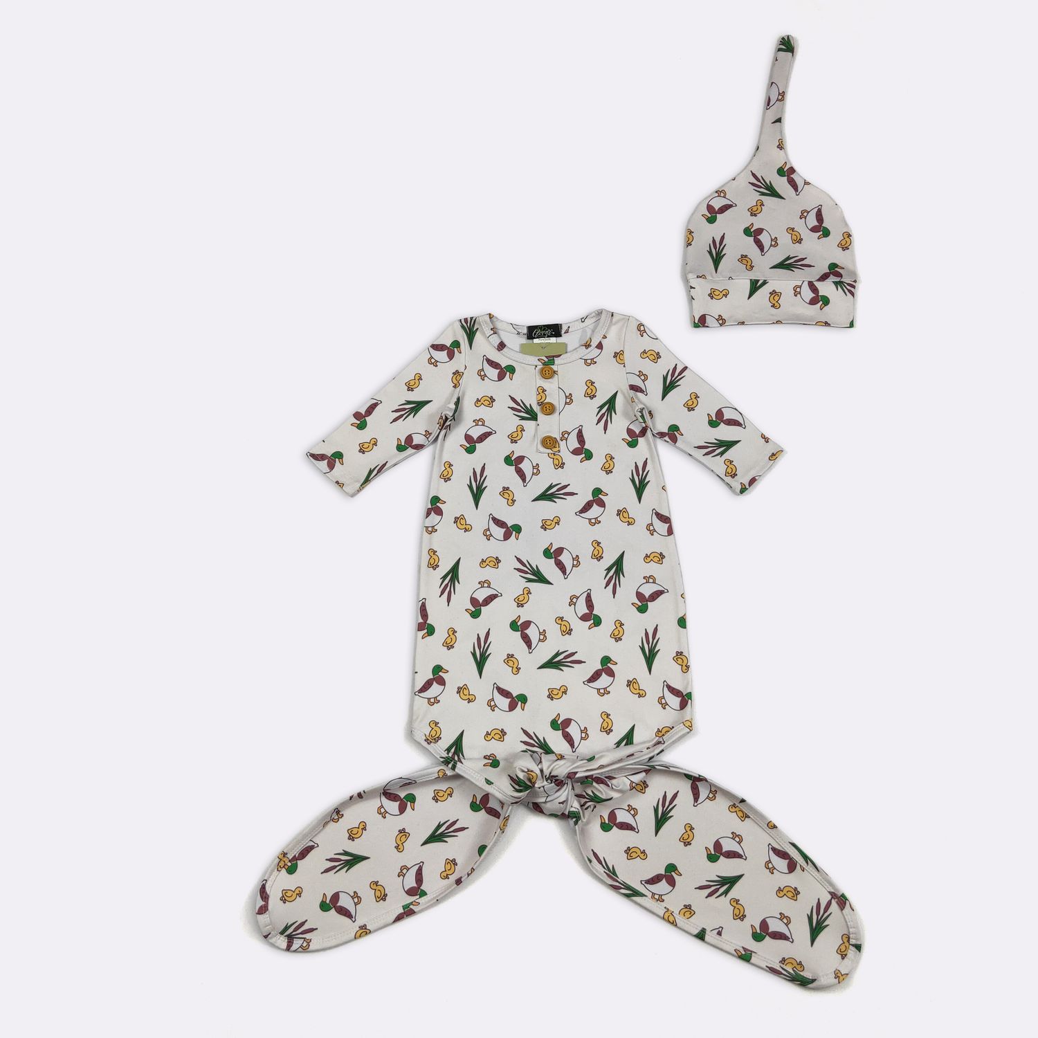 Duckling Baby Knotted Gown