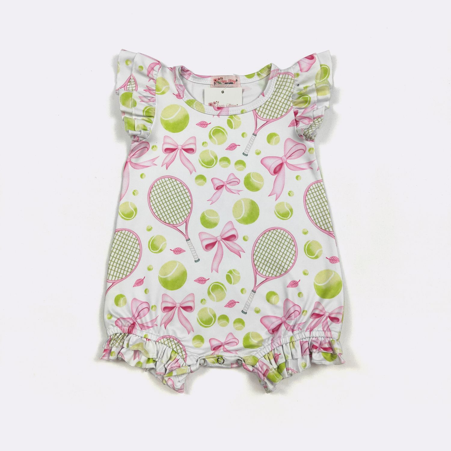 Preppy Tennis Baby Romper