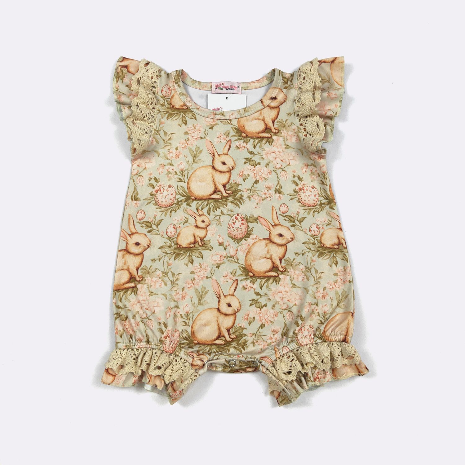 Antique Easter Baby Romper