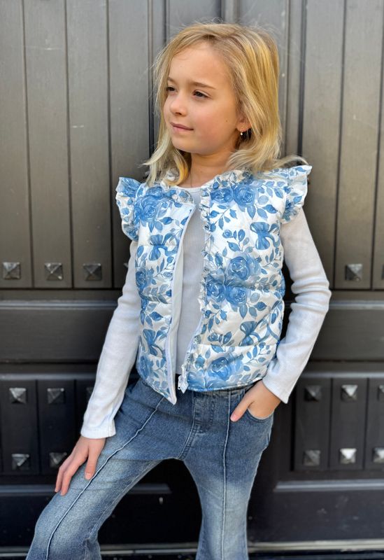 Prussian Blue Girls Vest