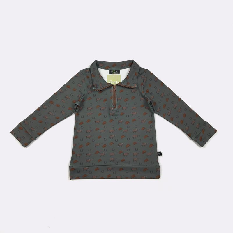 Juniper Longhorn Boy Quarter Zip