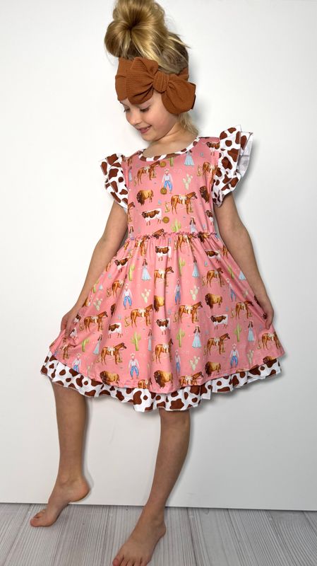 Sadie Mae Corral Girls Dress