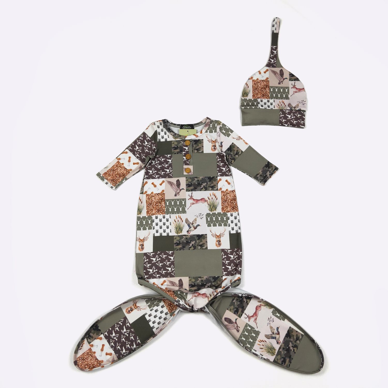 Cattails Camo Knotted Gown