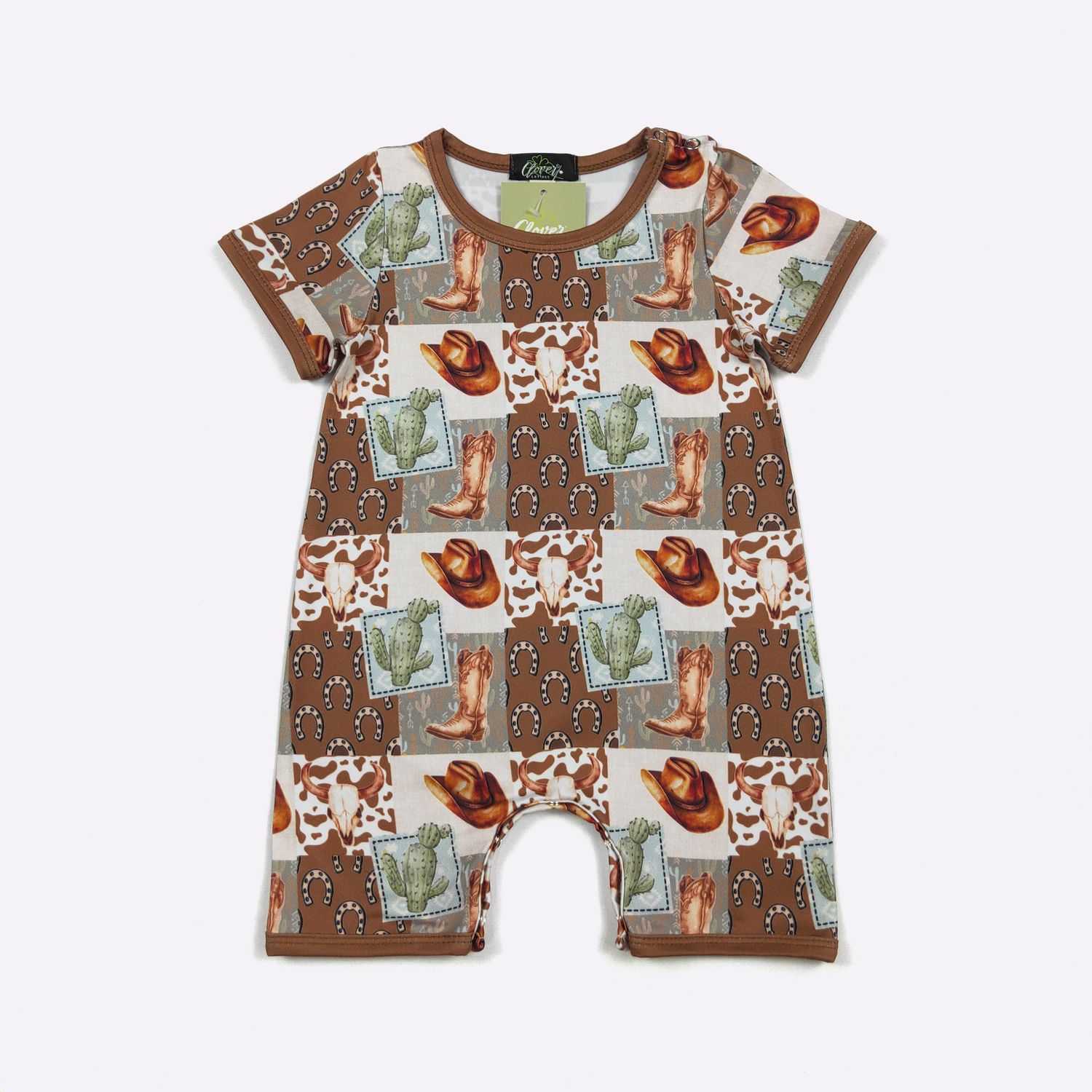 Rootin' Tootin' Boy Romper