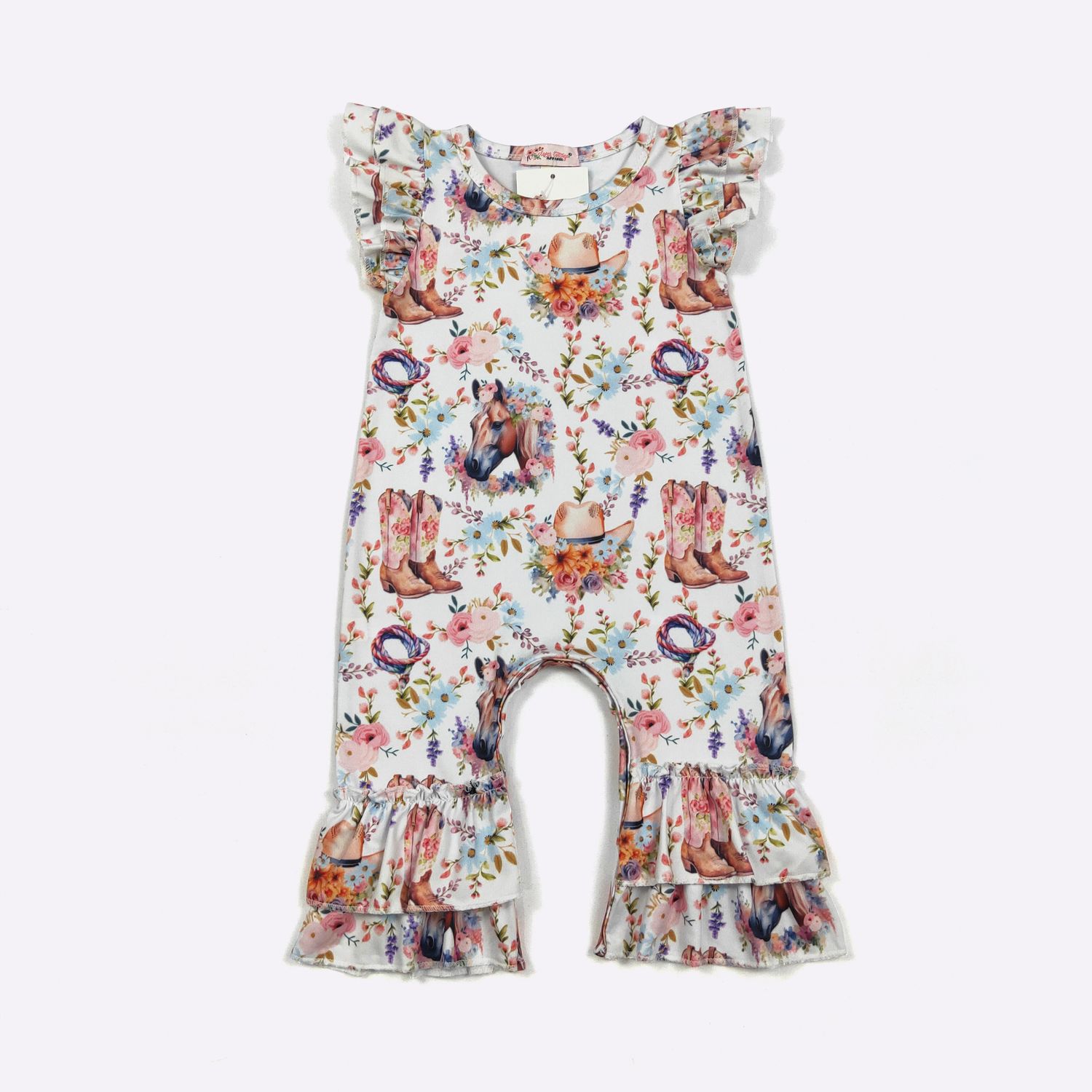 Blooming Ranch Baby Romper