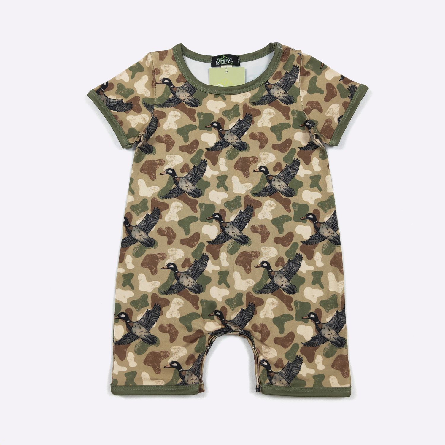 Duck Camo Boy Romper