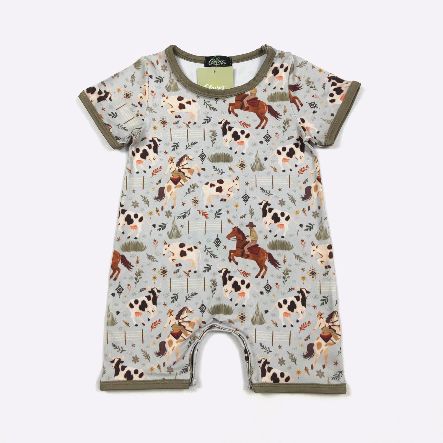 Wild Heifer Boy Romper