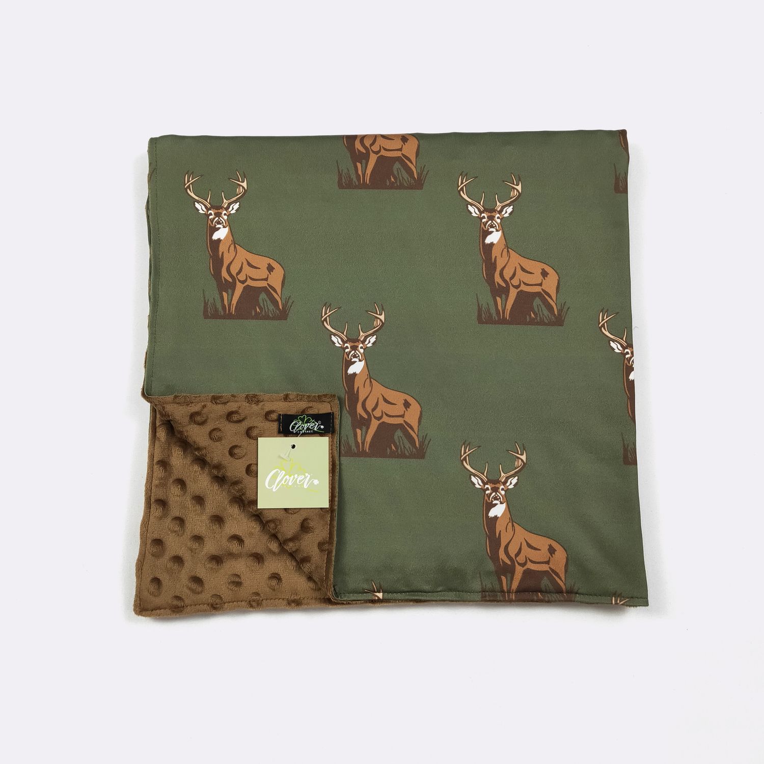 Hunter Green Buck Blanket