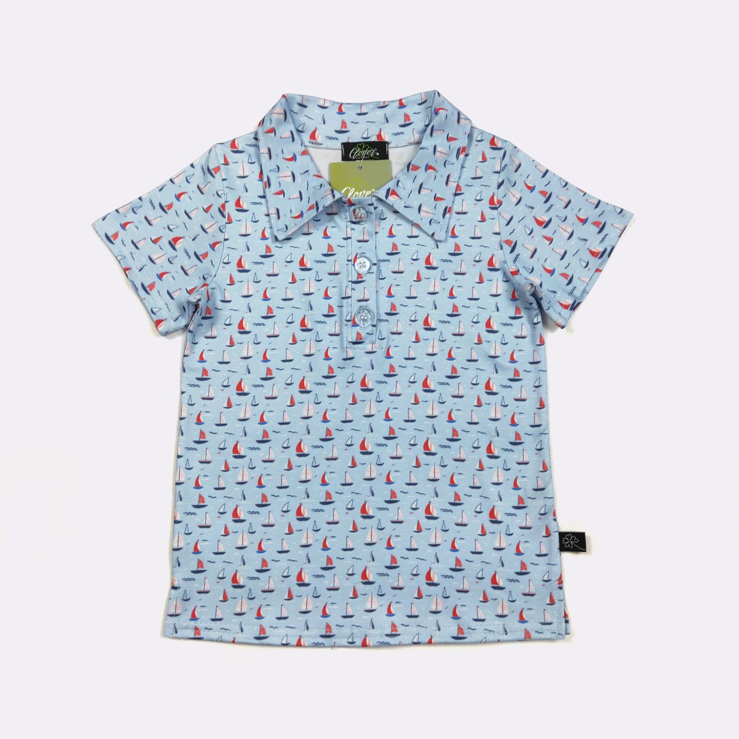Sail Away Boy Collar Shirt