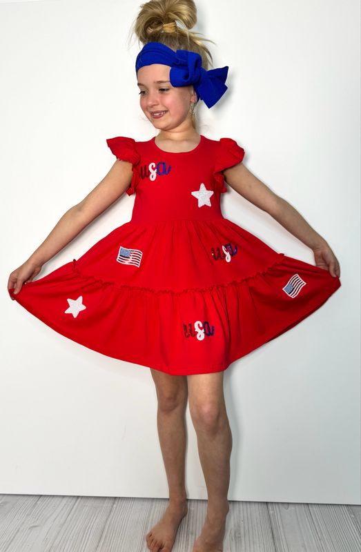 Sparkle USA Sequin Girls Dress