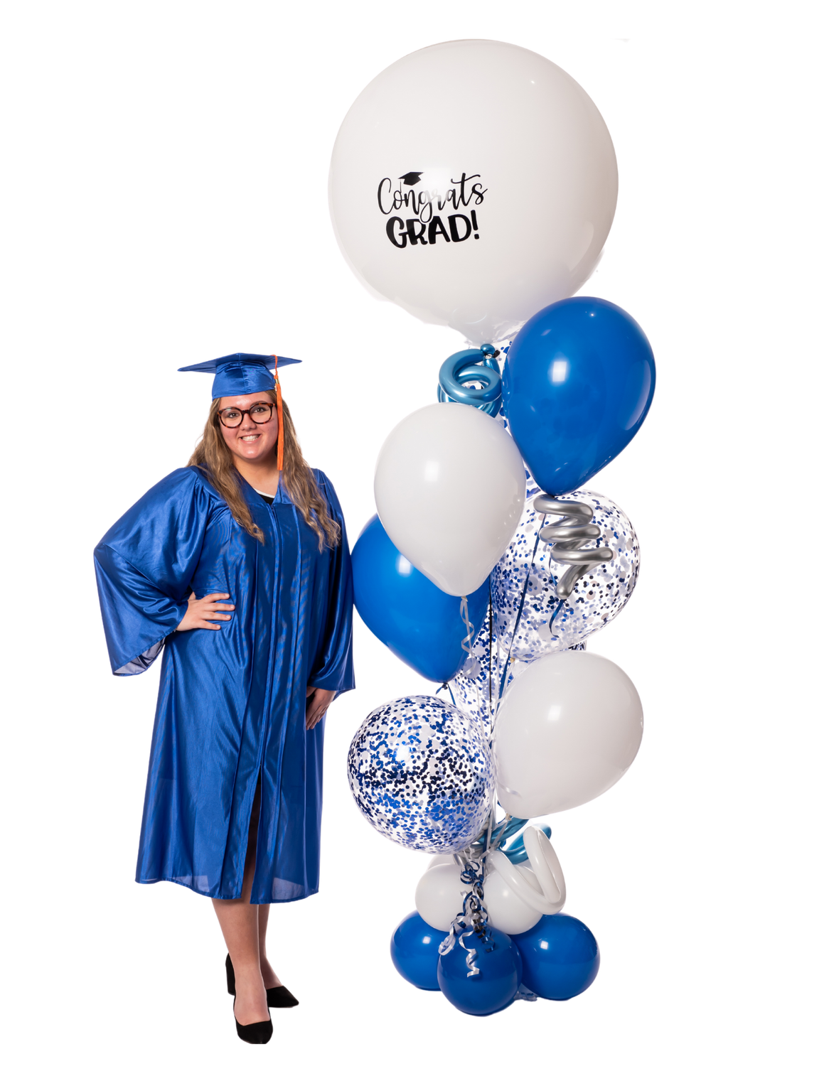 Jumbo Grad Helium Balloon Bouquet