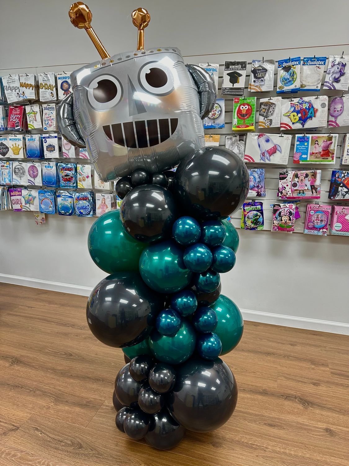 Mini Organic Column with Specialty Mylar Topper 5ft-5-1/2